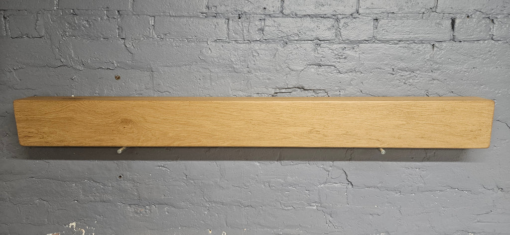 Contemporary style oak fireplace beam 