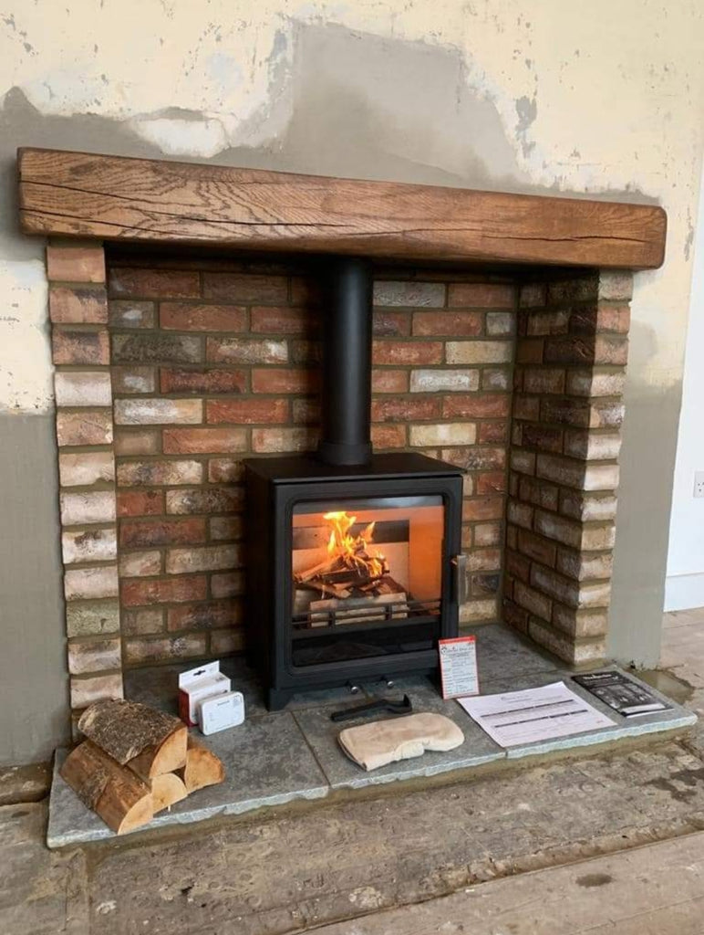 oak fireplace beam